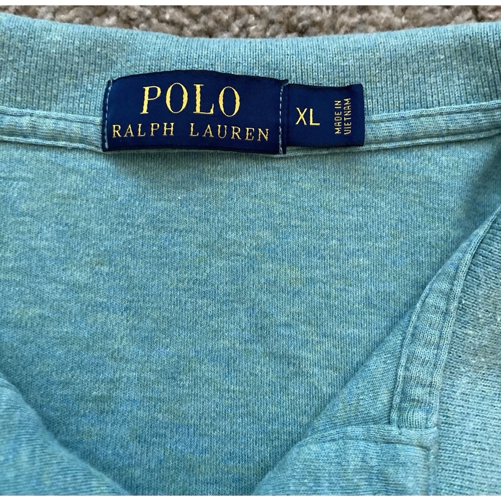 Polo Ralph Lauren Men's Polo Shirt Size Extra Large Soft Cotton Pony Green - Picture 4 of 7